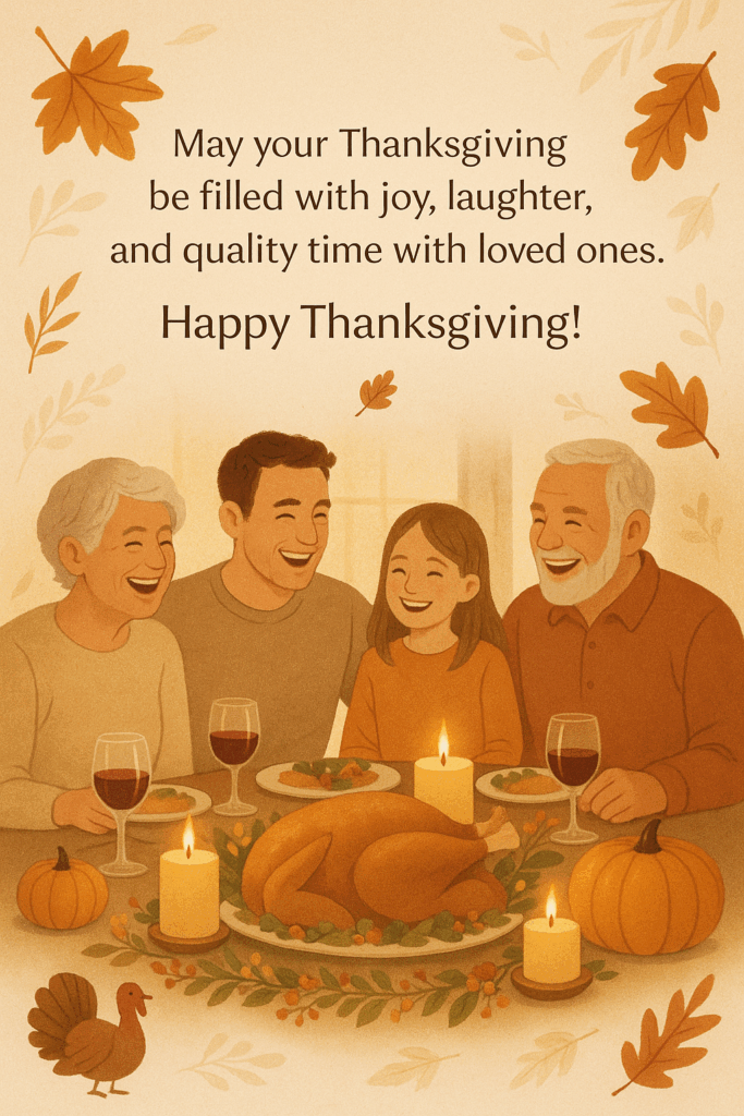 english family thanksgiving celebration