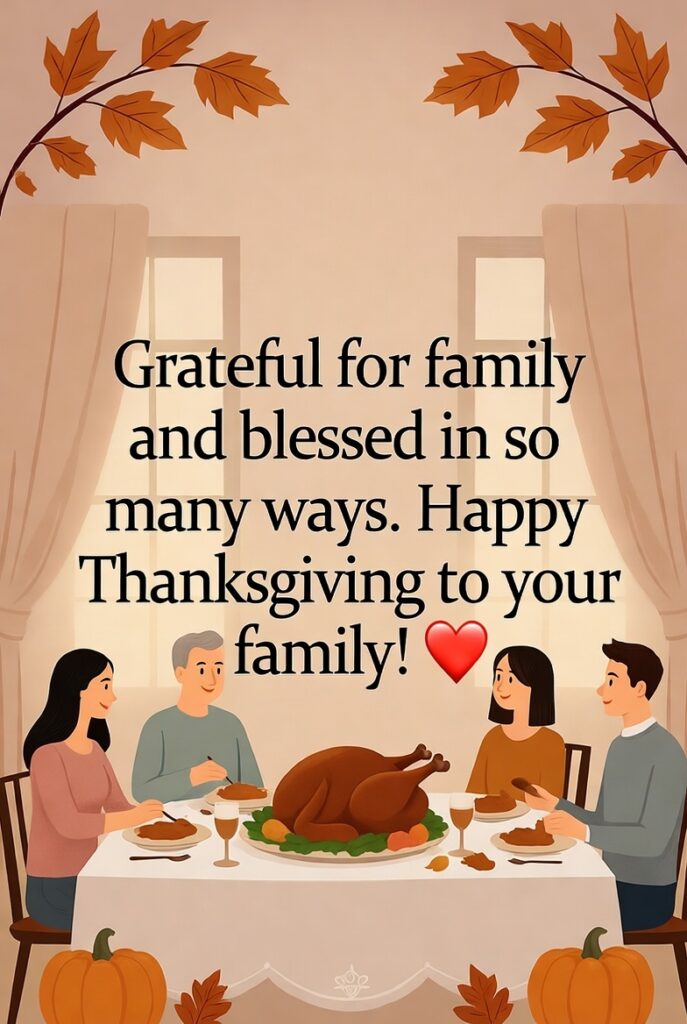 thanksgiving togetherness english family