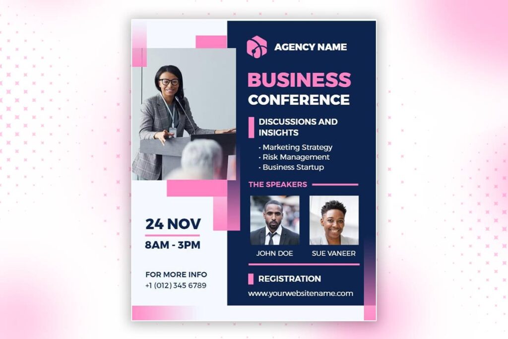 Consultant credibility flyers with case studies, testimonials, and industry recognition