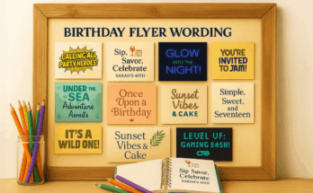 Birthday Flyer Wording: 100+ Headlines & Text Examples by Theme