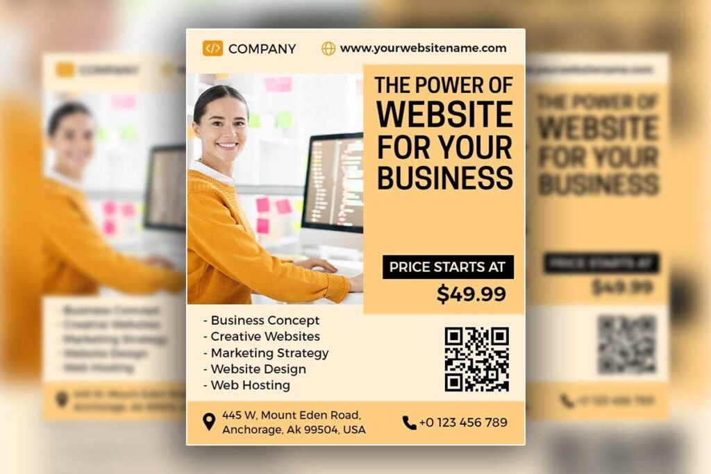 Business Website Promotion Flyer