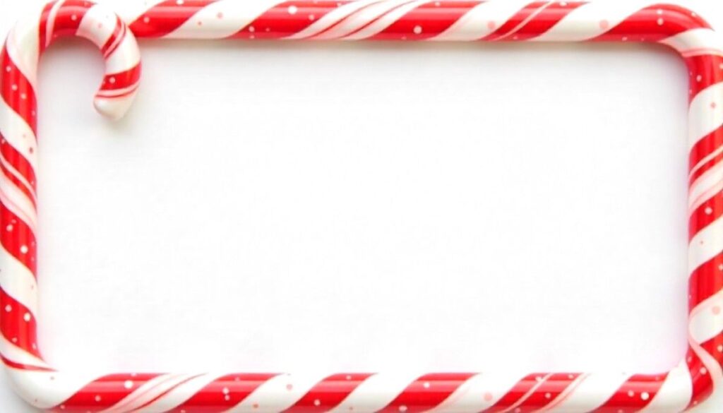 Candy Cane Striped Border