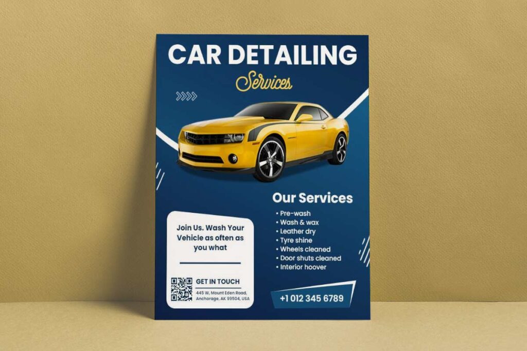 Car Detailing Services Promotional Flyer
