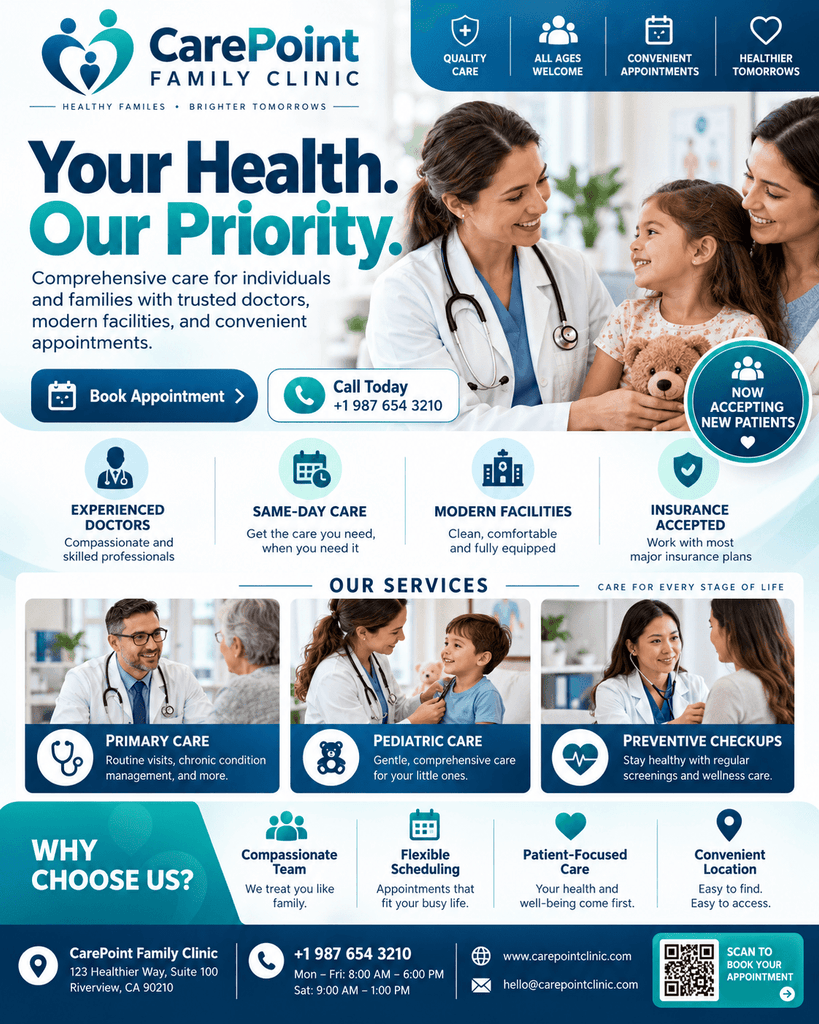 CarePoint Family Clinic Flyer