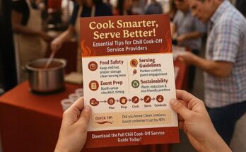 Chili Cook-Off Educational Flyers for Service Providers.