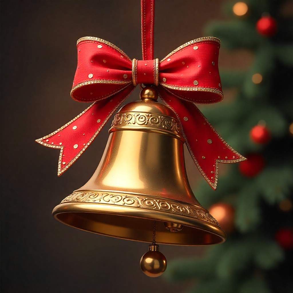 Christmas Bell with Ribbon