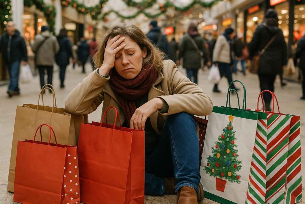 Christmas Shopping Exhaustion