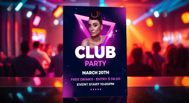 Stunning club party flyer template