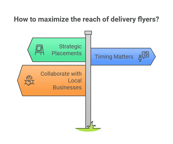 Strategies to maximize the reach of delivery flyers through local targeting and effective distribution.