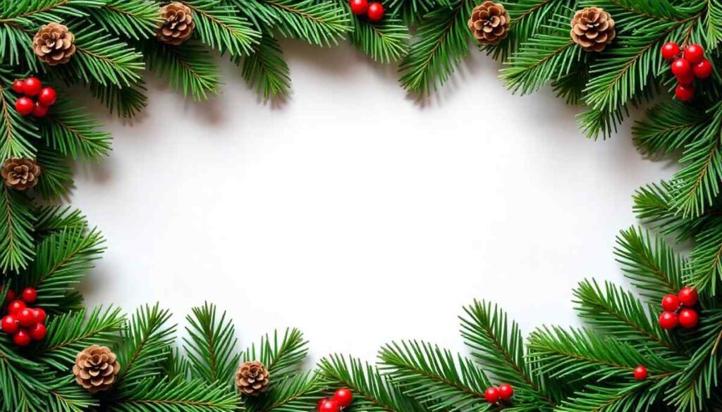 Evergreen Garland Border