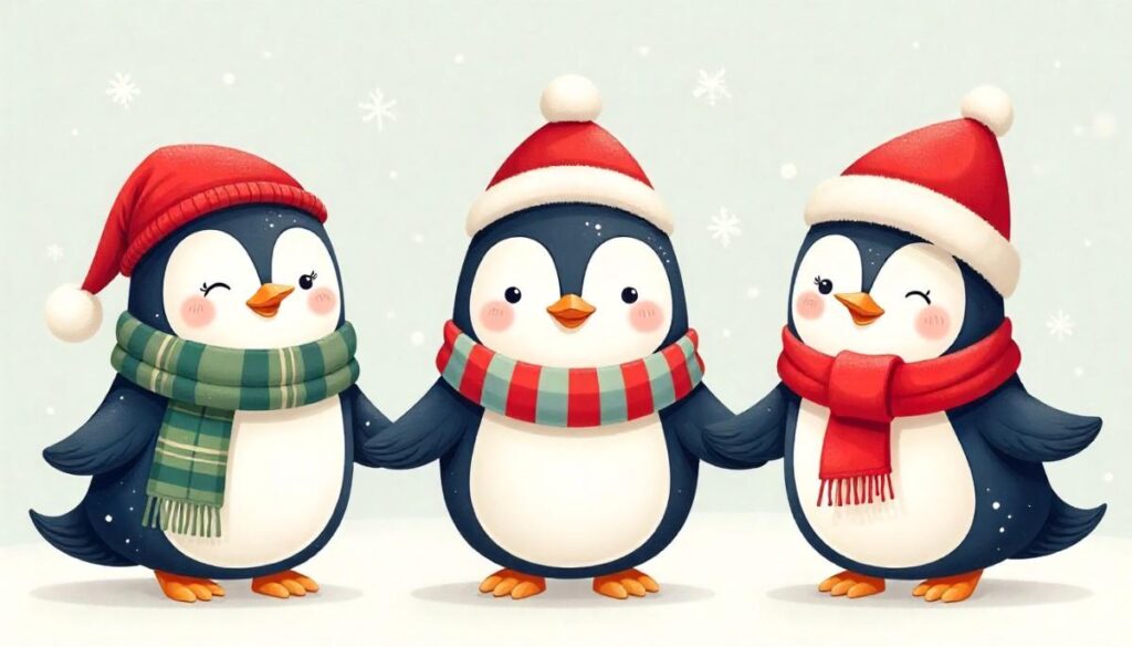 Festive Penguin Friends