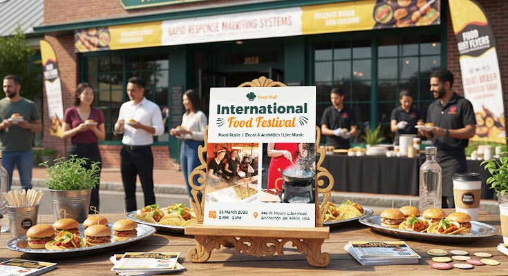 Food Event Flyers Rapid Response Marketing Systems