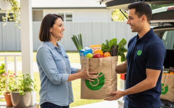 Grocery Credibility Flyers for New Delivery Services