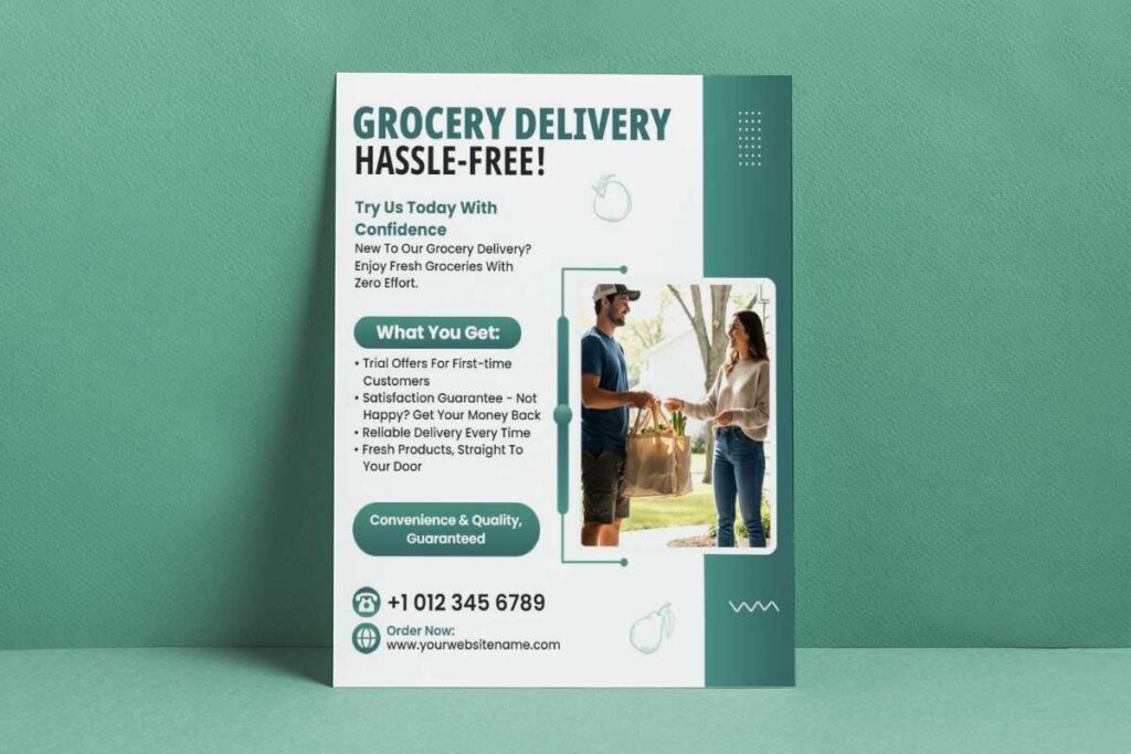 Grocery Shopping Promotional Flyer