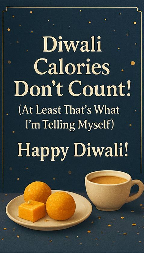 Humorous design with mithai