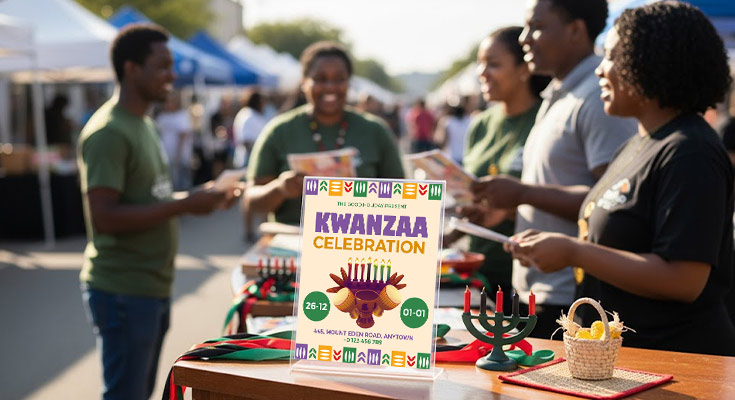 Kwanzaa Flyer Distribution for Local Service Providers