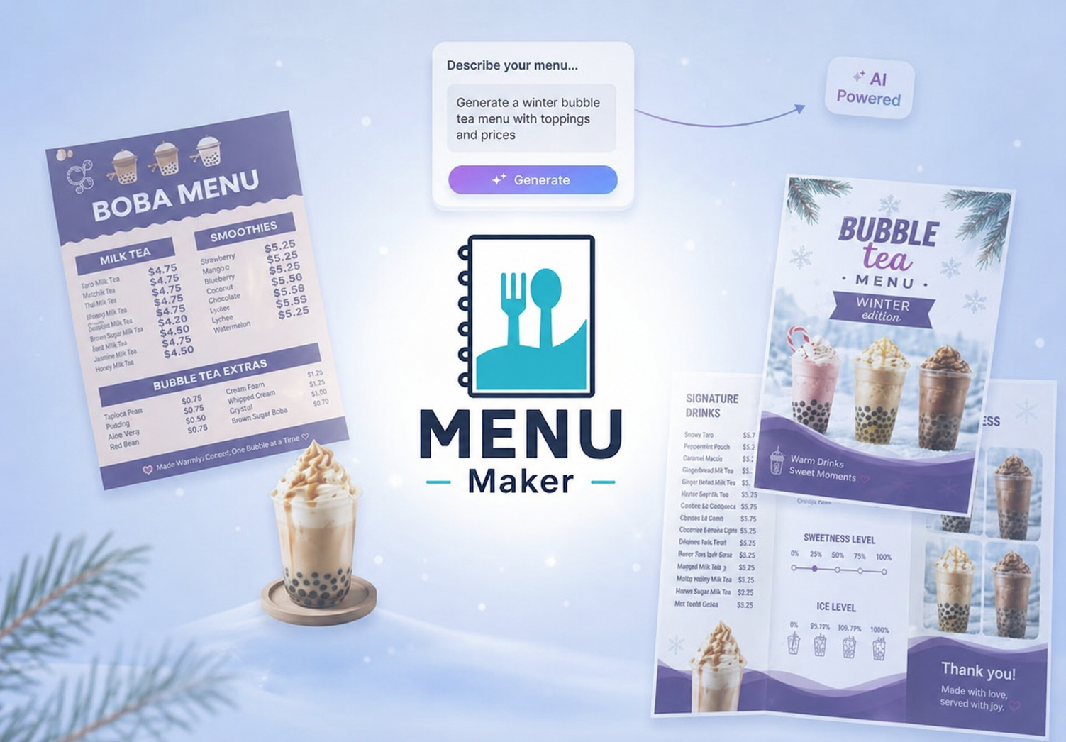 menu maker app by designwiz