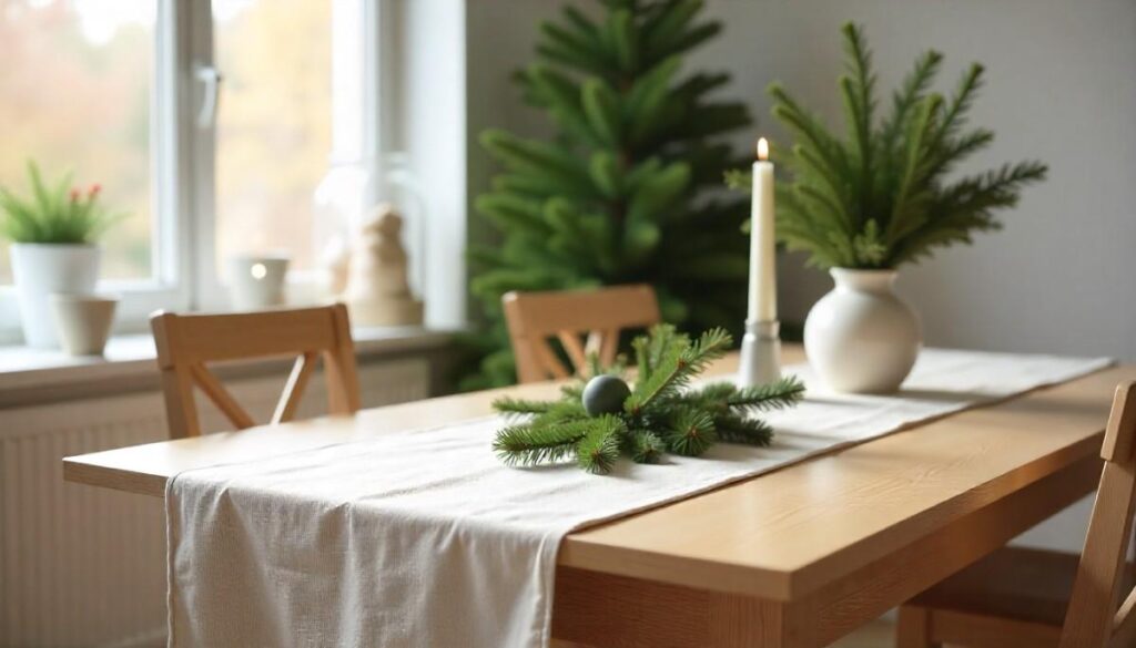 Minimalist decorations with natural elements