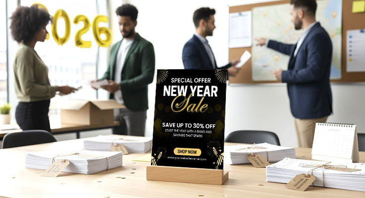 New Year Flyer Distribution for Multi-Location Service