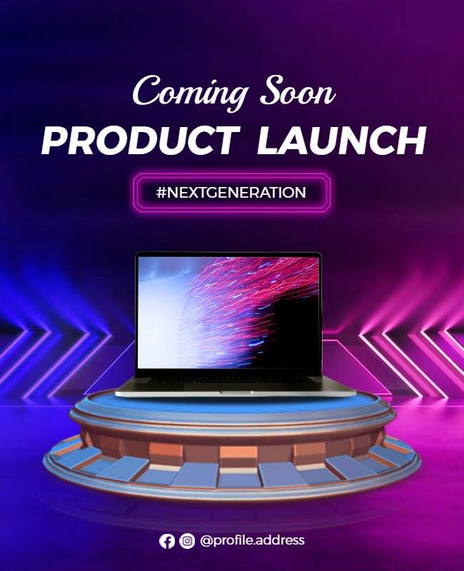 product launch flyer