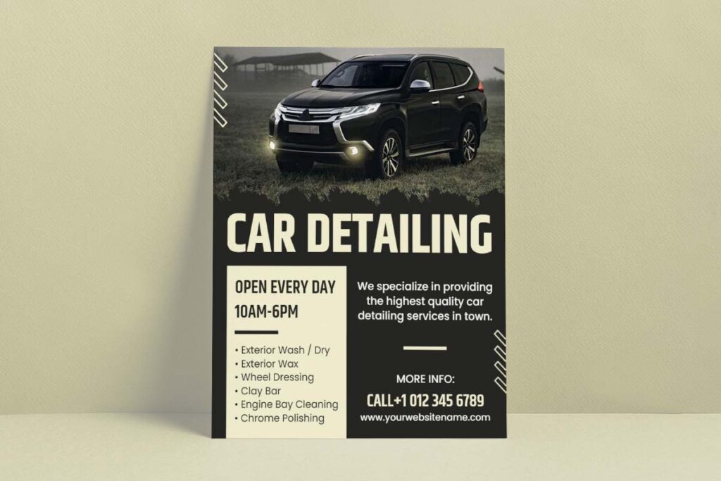 Professional Car Detailing Service Flyer