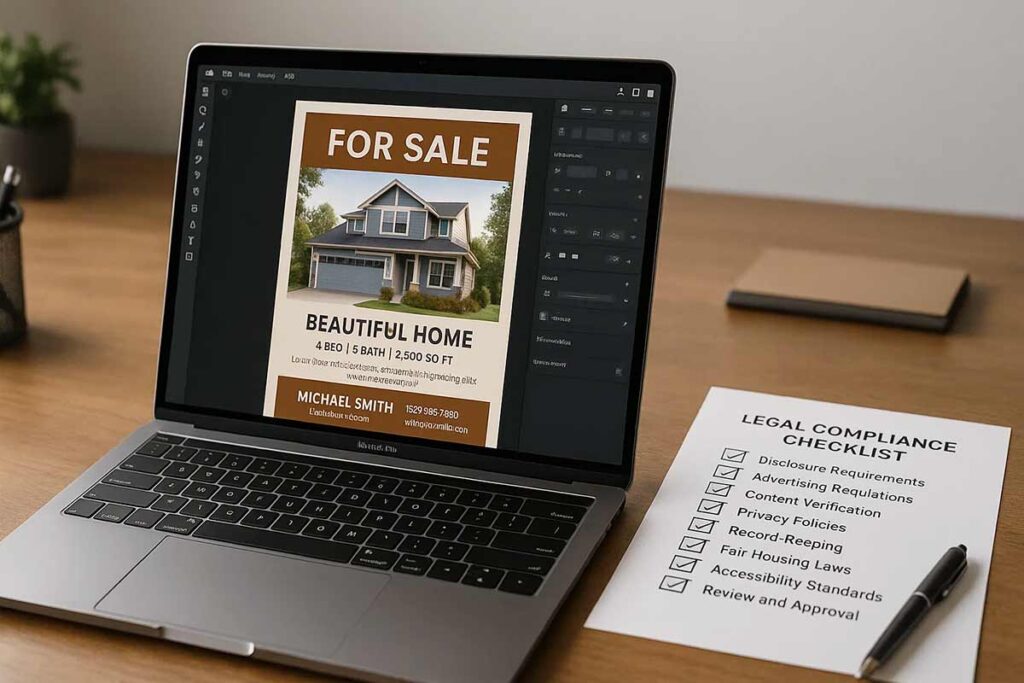 Compliance checklist for professional flyer design