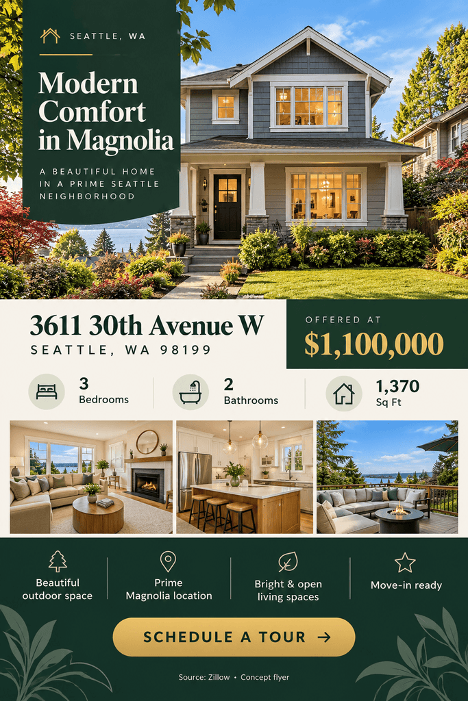 Seattle Magnolia Modern Home Flyer