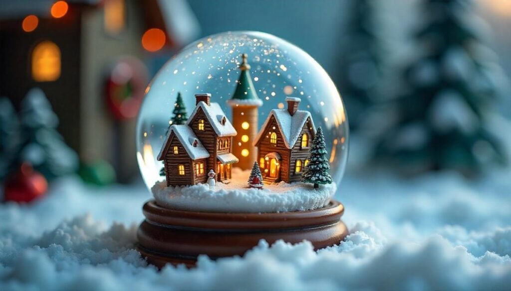 Snow Globe Winter Village