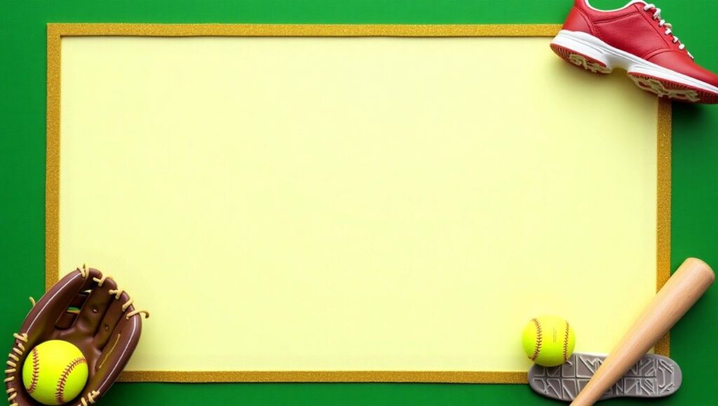 Softball Borders & Frames