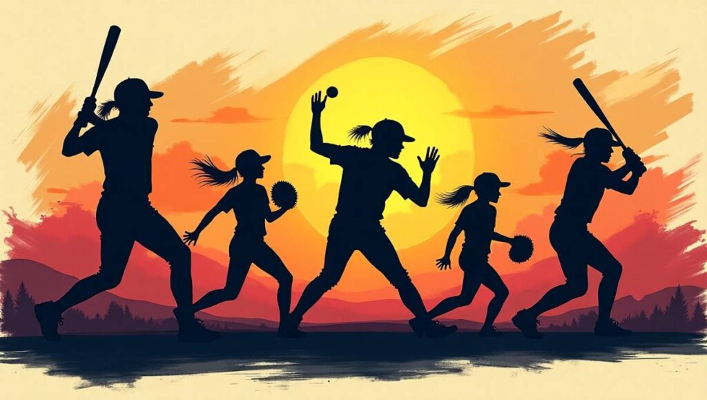 Softball Artistic Image