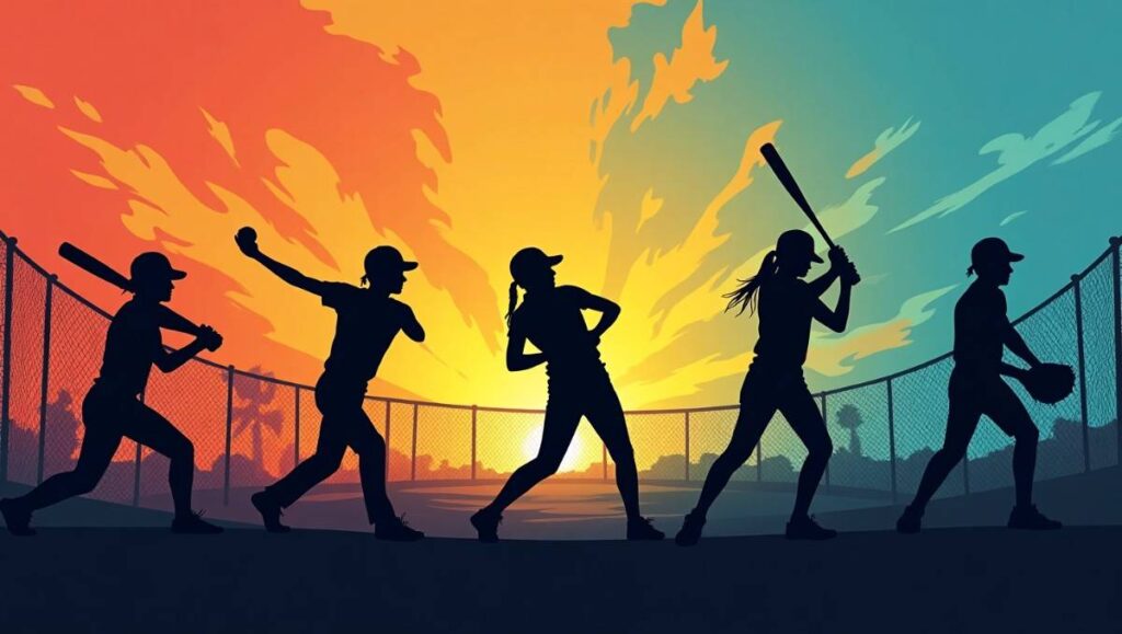 Softball Artistic Image