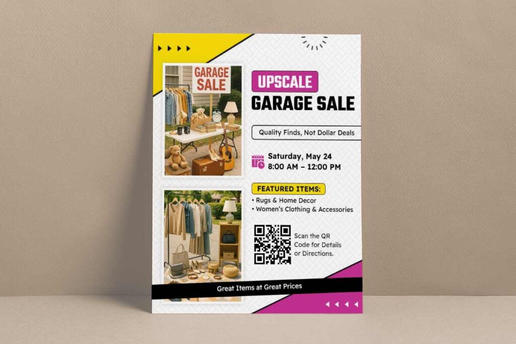 Upscale Garage Sale Event Flyer