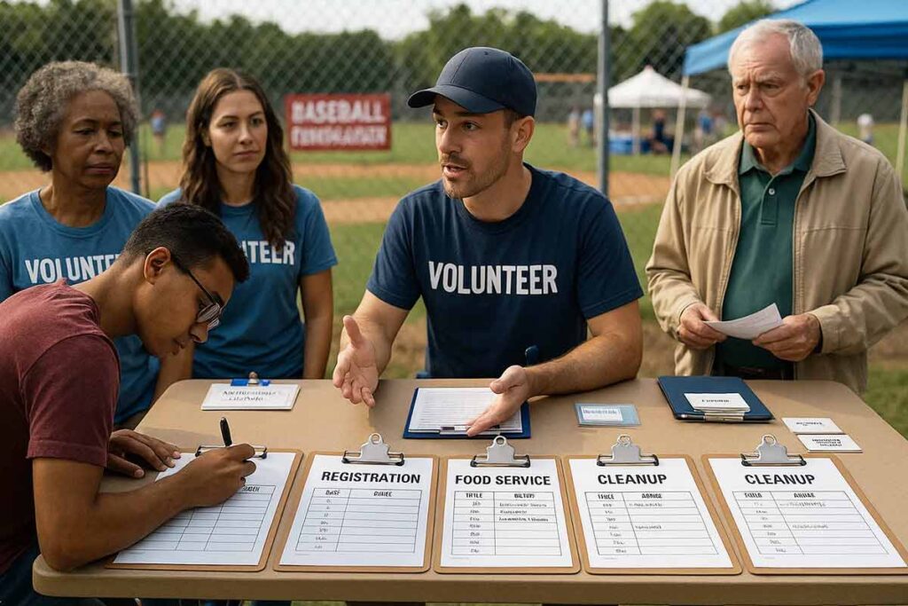 Volunteer role coordination examples