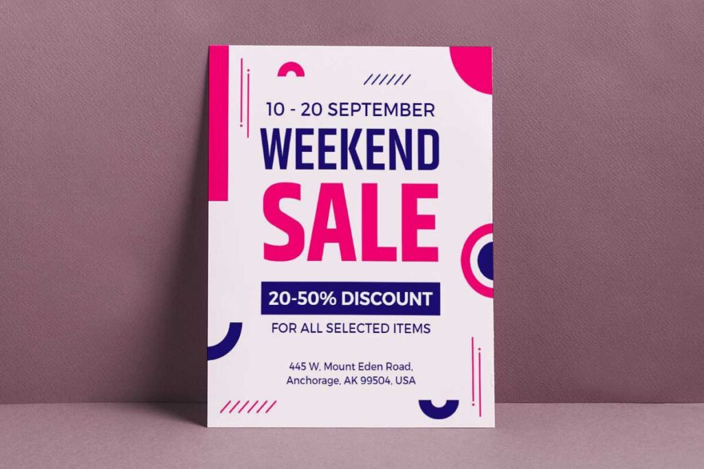 Weekend Sale Discount Offer Flyer