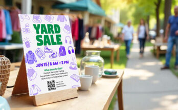 Yard Sale Flyer Content Templates for Service Providers
