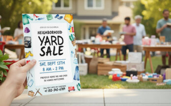 Yard Sale Service Flyers for Multi-Service Providers