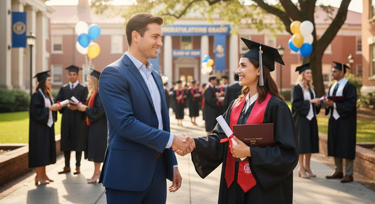 graduation marketing flyers for service growth