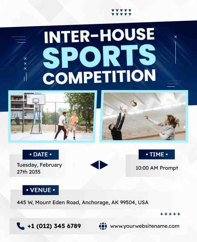 Abstract Competition Flyer Designs Example