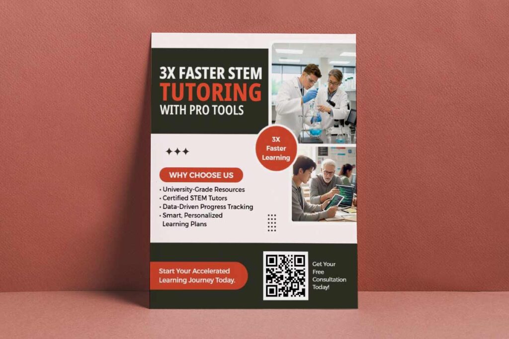 Advanced STEM Tutoring Program Flyer Template