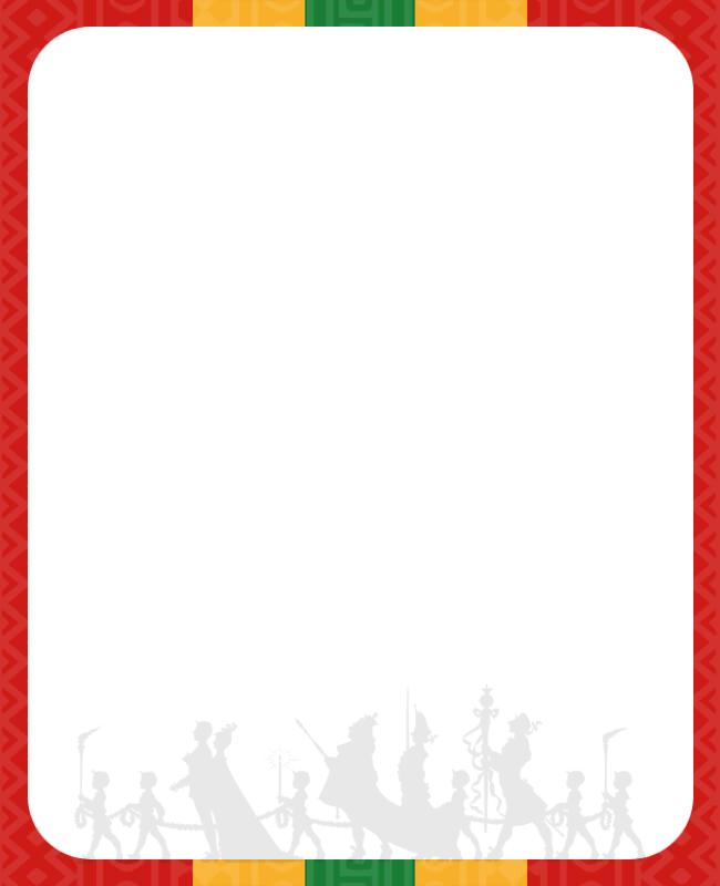 African Heritage Juneteenth Border Image