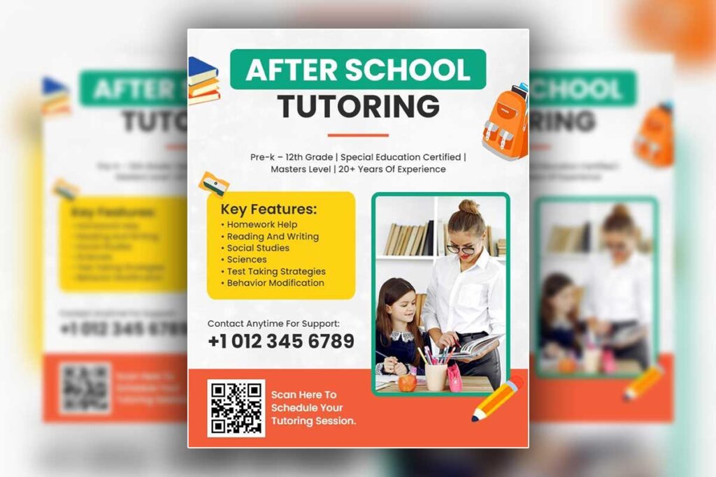 After School Tutoring Services Flyer Template