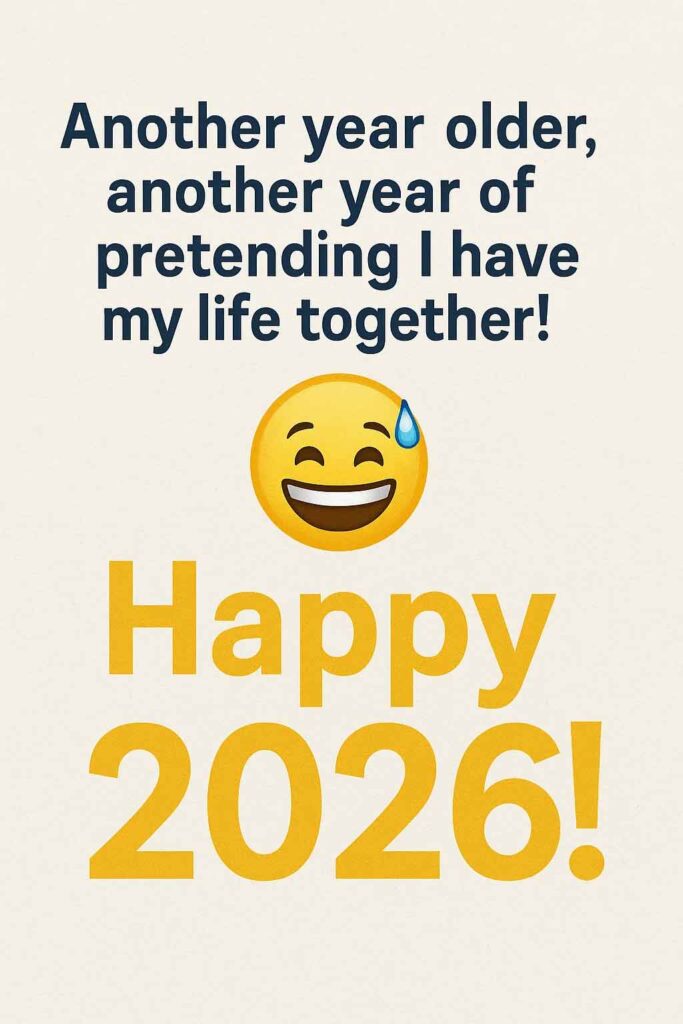Age Is Just A Number Funny Happy New Year Wishes Image