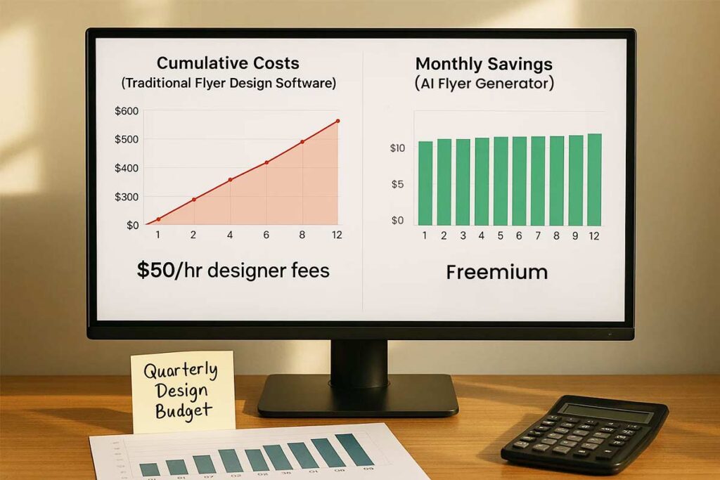 AI flyer generator cost comparison