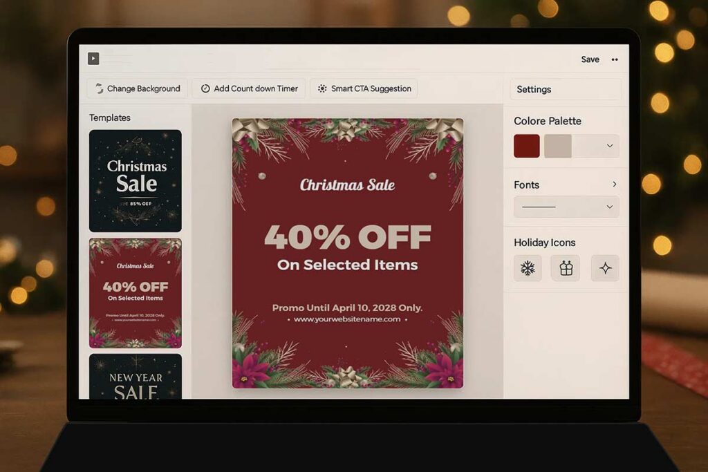 Christmas AI generated flyer 