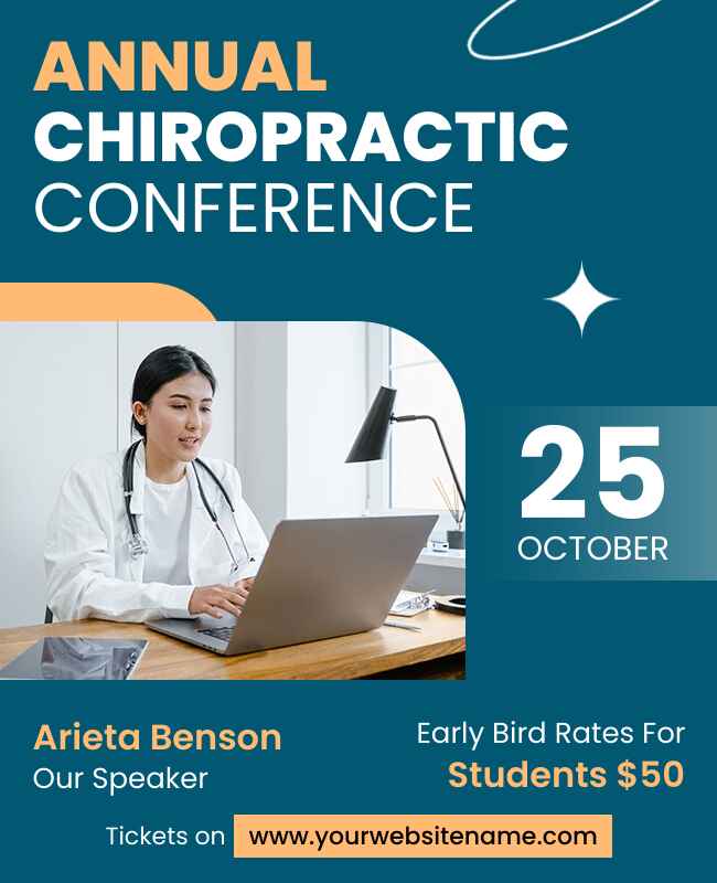 Annual Chiropractic Conference Event Flyer Template