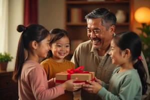 asian father's day gift celebrations in image