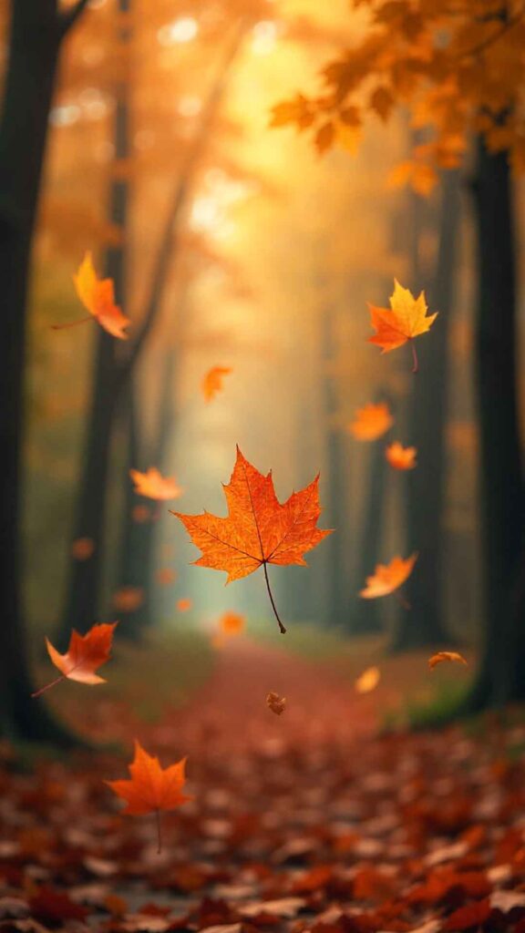 Autumn Breeze Motion Concept Background