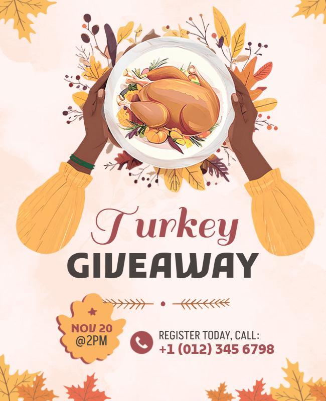 Creative & Artistic Giveaway Thanksgiving Posters