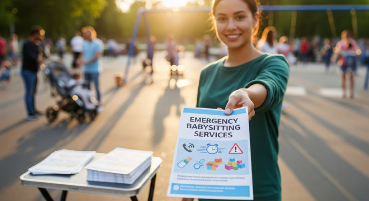 Babysitting Emergency Flyers for Service Providers