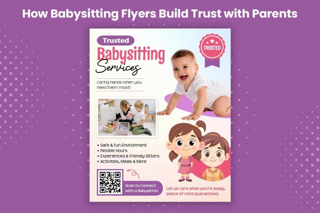 Babysitting Flyer Content Effectively Communicate Safety Credentials